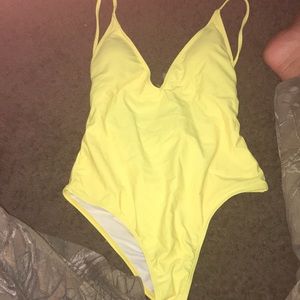 Yellow swim suit
